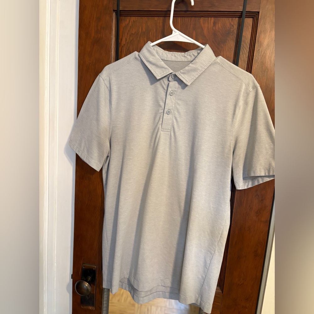 lululemon athletica Gray Polo Shirt